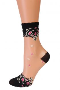 PERLY black sheer socks | BestSockDrawer.com