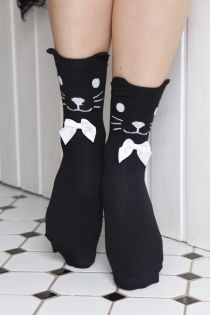 KITKAT women's socks with bows | BestSockDrawer.com
