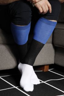 EESTI men's cotton knee-highs in the colours of the Estonian flag | BestSockDrawer.com