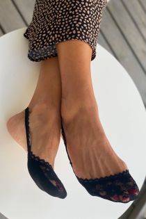 AIDA black lace toe socks for women | BestSockDrawer.com