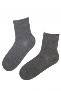 ANNI gray angora wool comfort socks | BestSockDrawer.com
