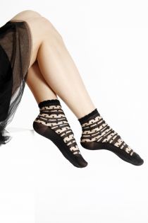 ANTONINA sheer black socks for women | BestSockDrawer.com