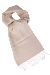 Alpaca wool light beige double sided scarf | BestSockDrawer.com