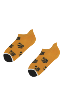 BAMBOO yellow socks with pandas | BestSockDrawer.com