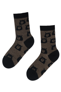 BEAR WOOL merino wool socks with bears | BestSockDrawer.com