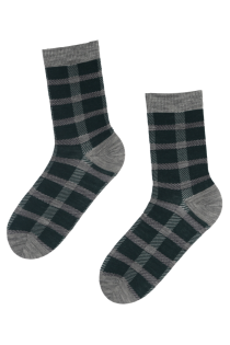 CARRI merino wool plaid socks | BestSockDrawer.com