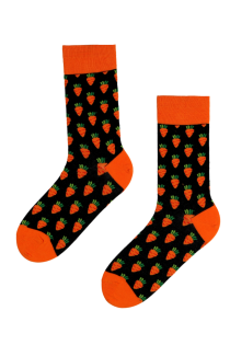 CARROT cotton socks with carrots | BestSockDrawer.com