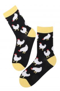 CHICKEN MOM cotton socks with chicken | BestSockDrawer.com