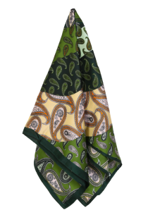 CRACO green kidney pattern scarf | BestSockDrawer.com