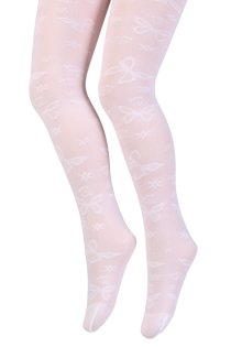 DEIVI 40DEN white tights for kids | BestSockDrawer.com