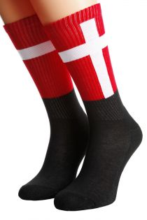 DENMARK flag socks for men and women | BestSockDrawer.com