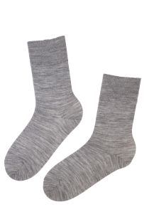 DOORA gray merino wool socks for women | BestSockDrawer.com