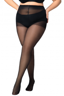DOTS RIGHT 30DEN black tights with dots | BestSockDrawer.com