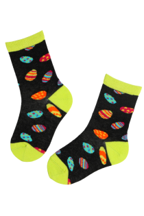 EGGHUNTER cotton socks with colored eggs for children | BestSockDrawer.com