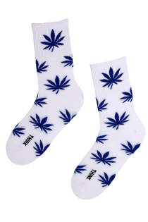 LEAF white cotton socks for men | BestSockDrawer.com