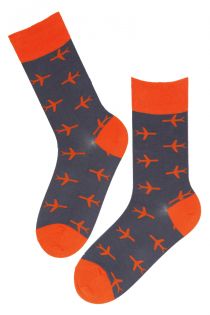 FLIGHT cotton socks for men and women, grey | BestSockDrawer.com