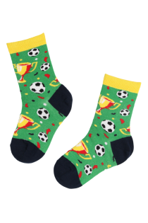 FOOTBALL colourful football fan socks for kids | BestSockDrawer.com