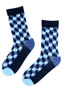 FRANK blue cotton socks for men | BestSockDrawer.com