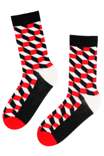 FRANK red cotton socks for men | BestSockDrawer.com