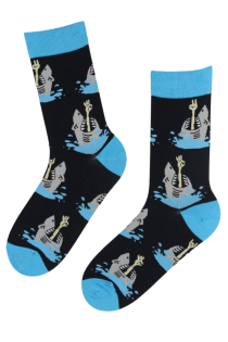 FUNNY SHARK cotton socks for men | BestSockDrawer.com