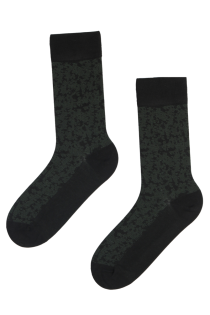 HANDSOME green patterned viscose socks for men | BestSockDrawer.com