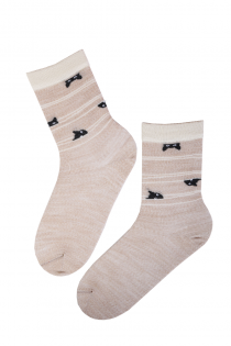 HIDDEN CAT merino wool socks for women | BestSockDrawer.com
