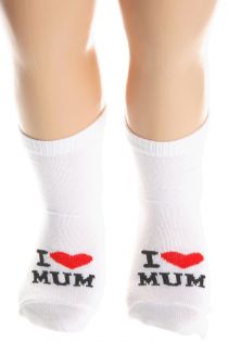 I LOVE MUM cotton socks for babies | BestSockDrawer.com