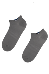 KALEV grey low-cut socks with the Estonian flag | BestSockDrawer.com