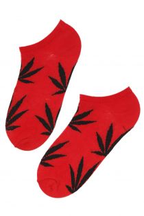 KANEP men's red cotton low-cut socks | BestSockDrawer.com