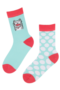 LEENI cotton cat socks for women | BestSockDrawer.com