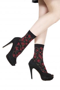 LISETTE red 60 DENIER socks for women | BestSockDrawer.com