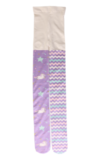 MAGICAL purple tights with unicorns | BestSockDrawer.com