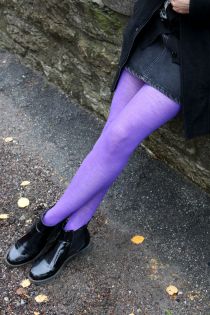 MILANA purple merino tights | BestSockDrawer.com
