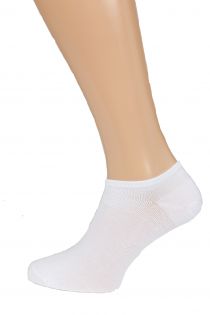 MONDI men's low-cut socks, white colour | BestSockDrawer.com