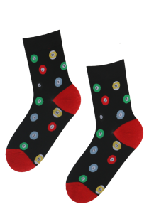 MORRIS cotton socks with billiard balls | BestSockDrawer.com