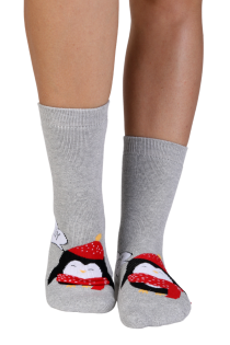 NOELLA silver Christmas socks for women | BestSockDrawer.com