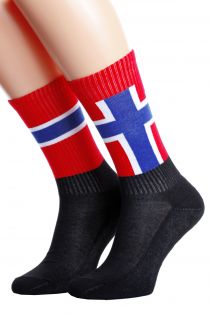 NORWAY flag socks for men and women | BestSockDrawer.com