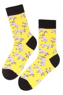 OX 2021 year of the Ox yellow cotton socks | BestSockDrawer.com