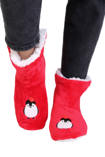 PINGU red soft slippers | BestSockDrawer.com