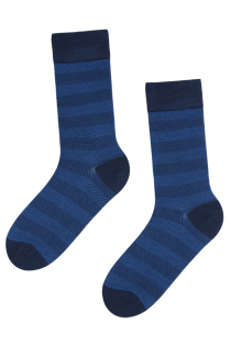 PIOPPI blue striped suit socks | BestSockDrawer.com