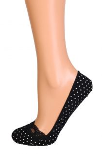 POIS black footies with dots | BestSockDrawer.com