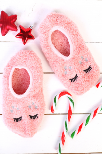 PUFFY old pink home slippers for kids | BestSockDrawer.com