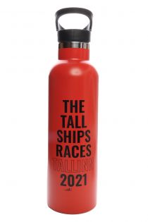 THE TALL SHIPS RACES 2021 red water bottle | BestSockDrawer.com