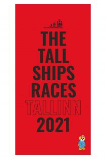 THE TALL SHIPS RACES 2021 red microfiber towel | BestSockDrawer.com