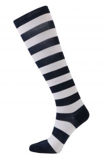 SAILOR striped cotton knee-highs | BestSockDrawer.com