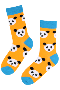 PANDA BEAR cotton socks with pandas for men | BestSockDrawer.com