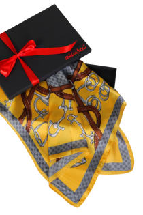 SCARF yellow patterned neckerchief | BestSockDrawer.com