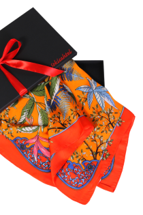 SCARF neckerchief with a tropical pattern | BestSockDrawer.com