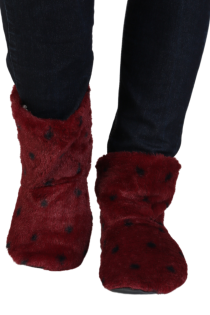 SOFTY soft burgundy colored slippers | BestSockDrawer.com
