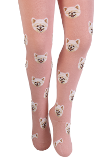STU roosad koertega sukkpüksid lastele | BestSockDrawer.com